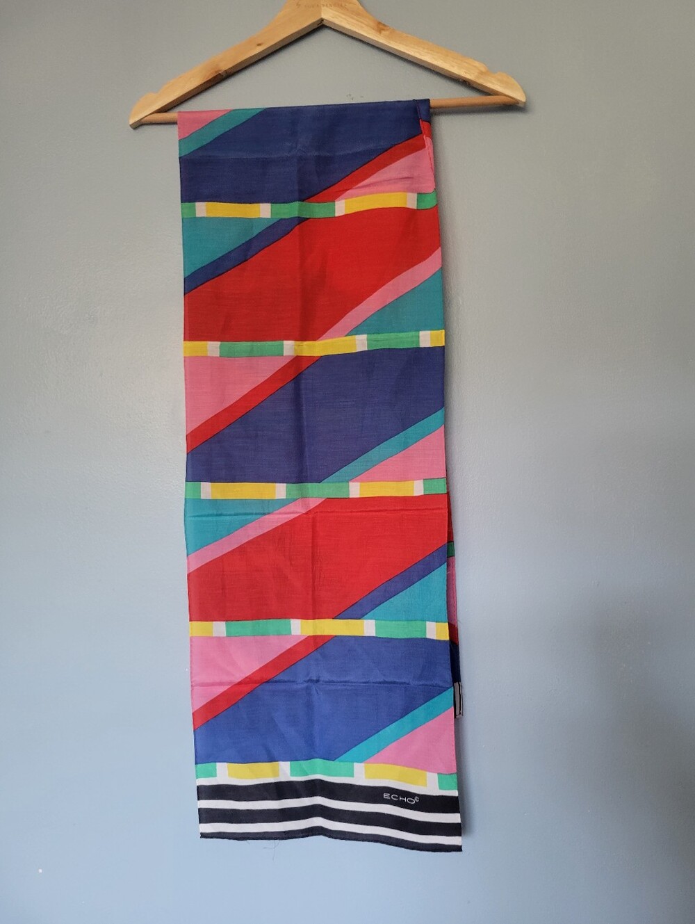 Echo Geometric Rectangular Scarf Multicolor